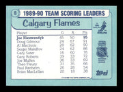 Joe Nieuwendyk Autographed 1990-91 Topps Scoring Leaders Card #8 Calgary Flames SKU #251599