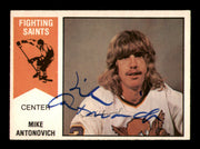 Mike Antonovich Autographed 1974-75 O-Pee-Chee WHA Card #37 Minnesota Fighting Saints SKU #251632