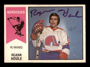 Rejean Houle Autographed 1974-75 O-Pee-Chee WHA Card #41 Quebec Nordiques SKU #251635