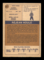 Rejean Houle Autographed 1974-75 O-Pee-Chee WHA Card #41 Quebec Nordiques SKU #251635
