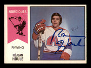 Rejean Houle Autographed 1974-75 O-Pee-Chee WHA Card #41 Quebec Nordiques SKU #251636