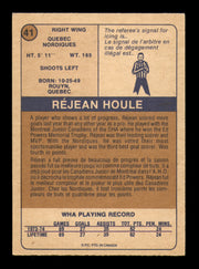 Rejean Houle Autographed 1974-75 O-Pee-Chee WHA Card #41 Quebec Nordiques SKU #251636