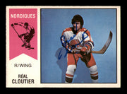 Real Cloutier Autographed 1974-75 O-Pee-Chee WHA Card #63 Quebec Nordiques SKU #251646