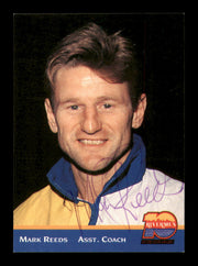 Mark Reeds Autographed 1993 Hat Tricks Card Peoria Riverman SKU #251651