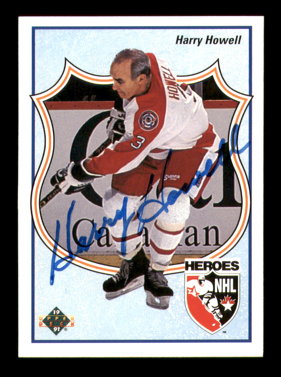 Harry Howell Autographed 1990-91 Upper Deck Card #511 New York Rangers SKU #251653