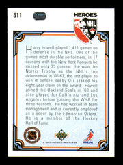 Harry Howell Autographed 1990-91 Upper Deck Card #511 New York Rangers SKU #251653