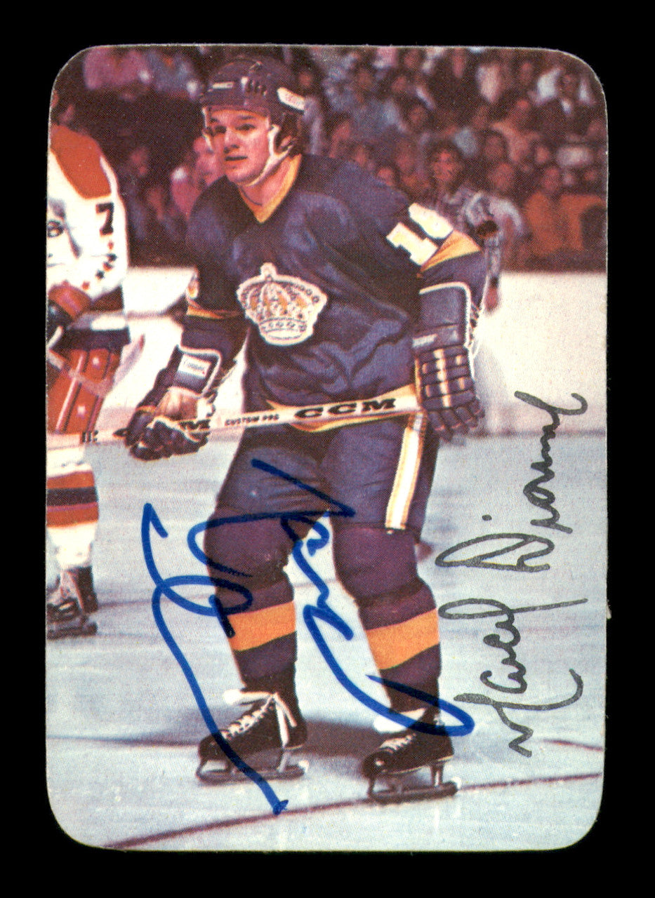 Marcel Dionne Autographed 1976-77 Topps Glossy Card #4 Los Angeles Kings SKU #251656