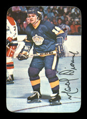 Marcel Dionne Autographed 1976-77 Topps Glossy Card #4 Los Angeles Kings (Signed on Back) SKU #251658