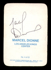 Marcel Dionne Autographed 1976-77 Topps Glossy Card #4 Los Angeles Kings (Signed on Back) SKU #251661