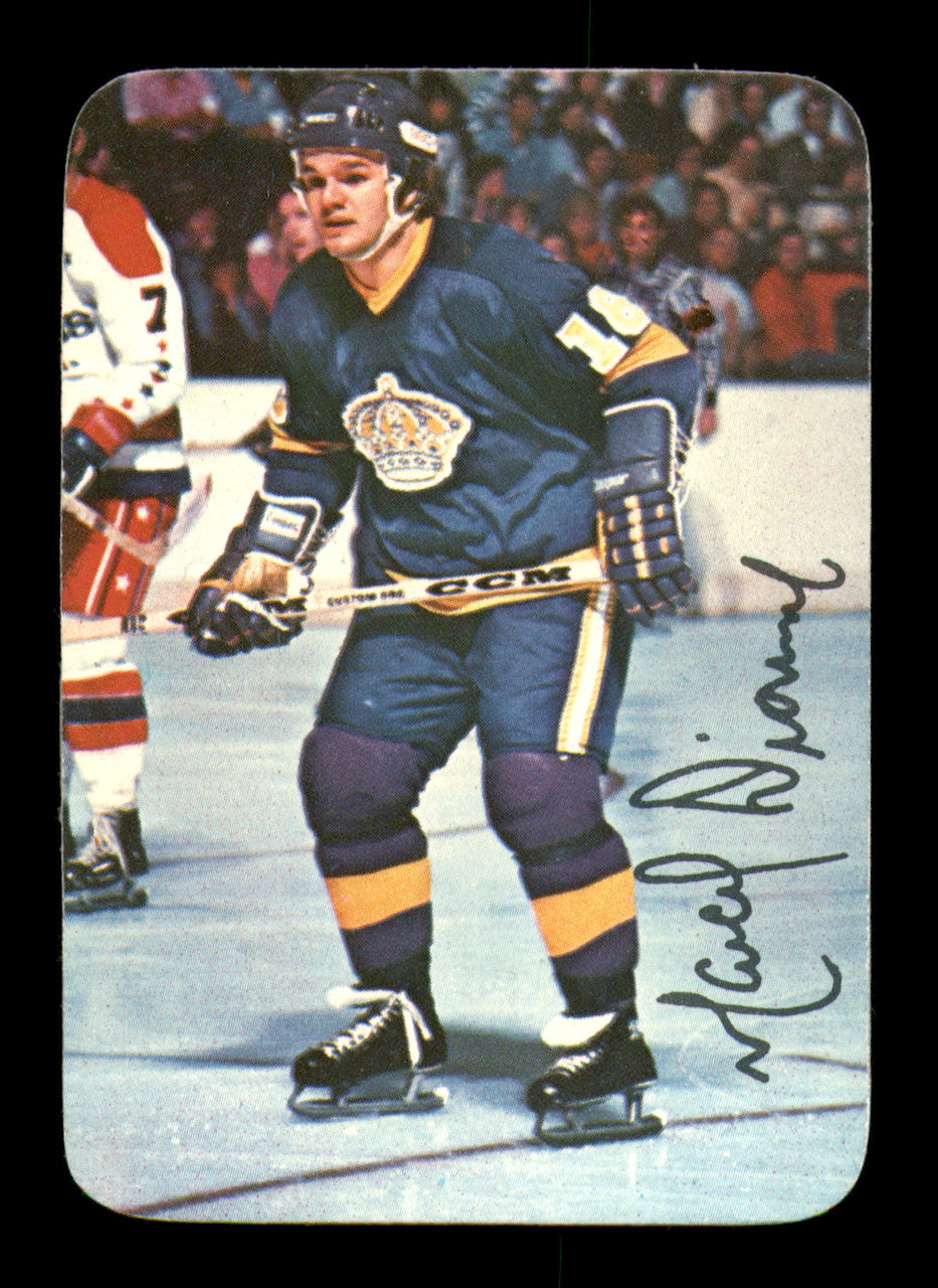 Marcel Dionne Autographed 1976-77 Topps Glossy Card #4 Los Angeles Kings (Signed on Back) SKU #251661