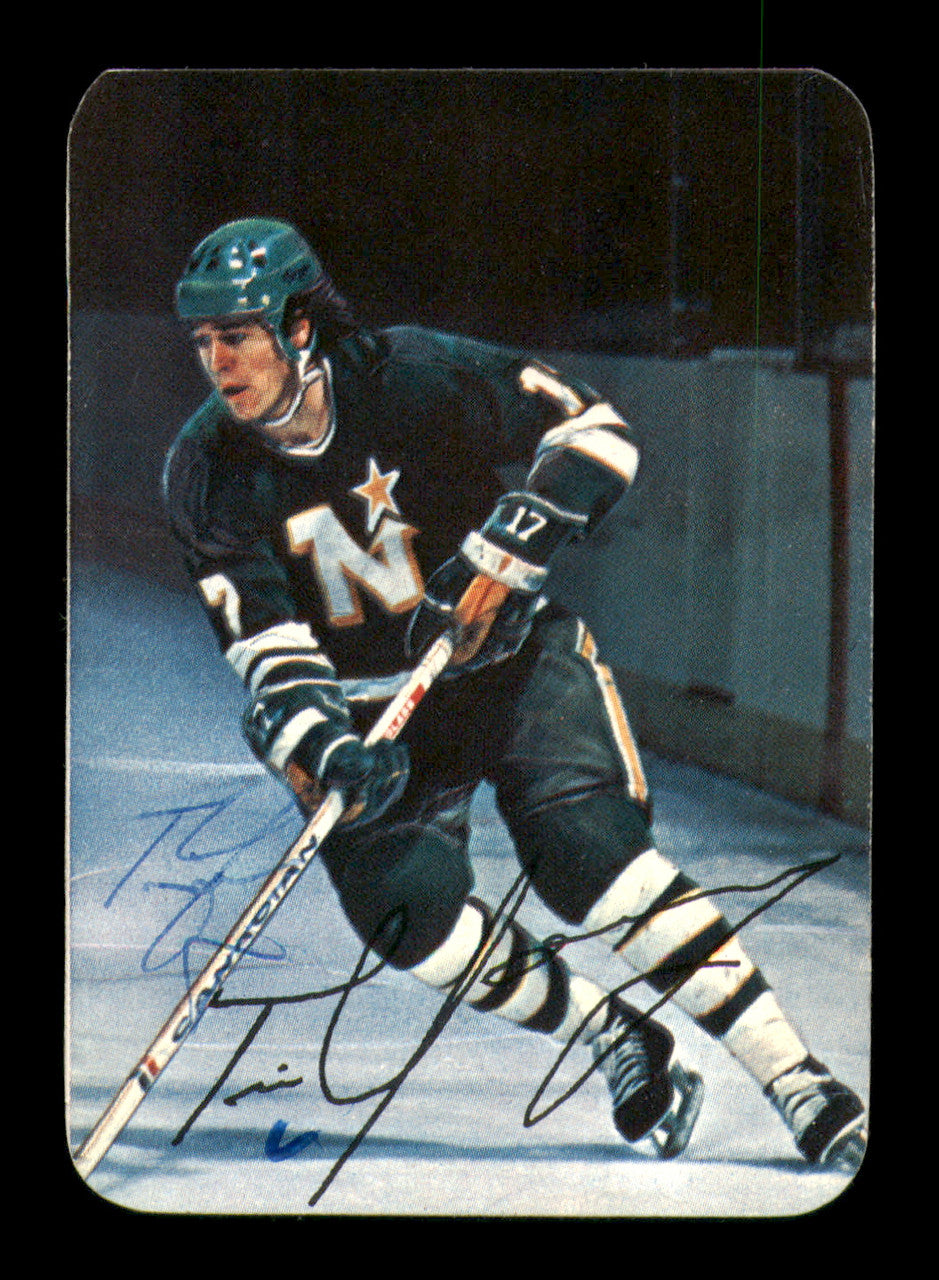 Tim Young Autographed 1976-77 Topps Glossy Card #22 Minnesota North Stars SKU #251671
