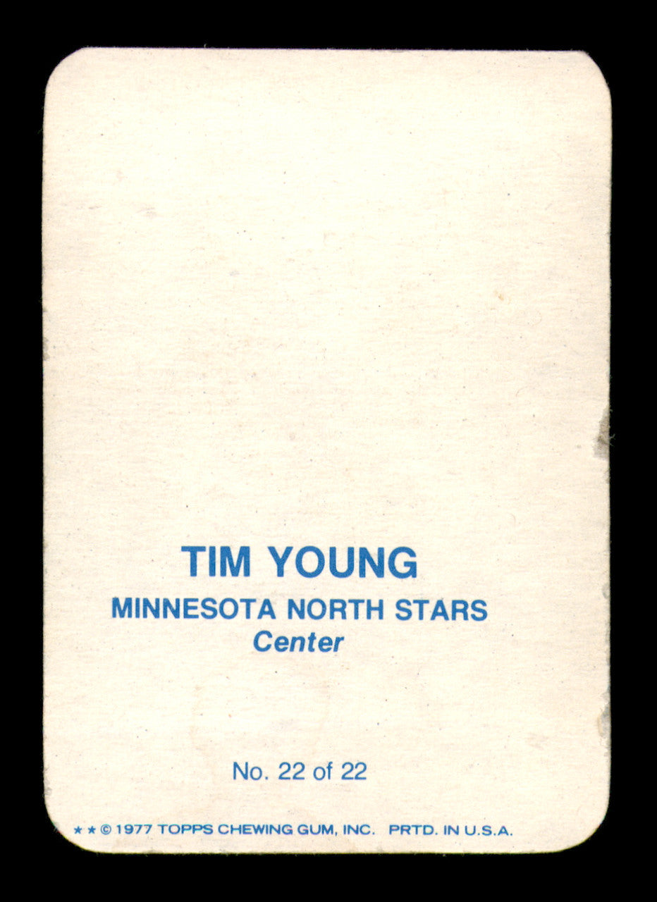 Tim Young Autographed 1976-77 Topps Glossy Card #22 Minnesota North Stars SKU #251671