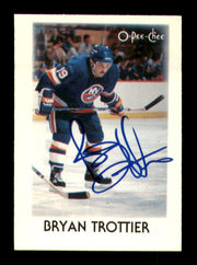 Bryan Trottier Autographed 1987-88 O-Pee-Chee Minis Card #41 New York Islanders SKU #251672