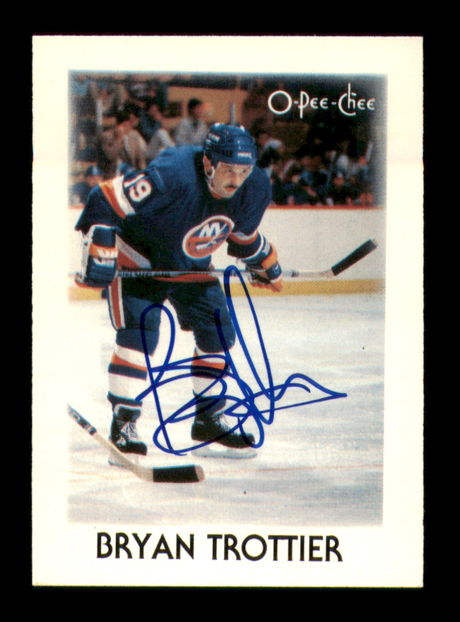 Bryan Trottier Autographed 1987-88 O-Pee-Chee Minis Card #41 New York Islanders SKU #251673