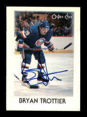 Bryan Trottier Autographed 1987-88 O-Pee-Chee Minis Card #41 New York Islanders SKU #251674