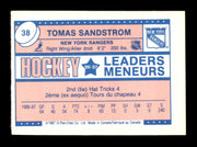 Tomas Sandstrom Autographed 1987-88 O-Pee-Chee Minis Card #39 New York Rangers SKU #251679