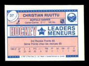 Christian Ruuttu Autographed 1987-88 O-Pee-Chee Minis Card #37 Buffalo Sabres SKU #251681
