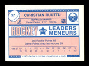 Christian Ruuttu Autographed 1987-88 O-Pee-Chee Minis Card #37 Buffalo Sabres SKU #251684