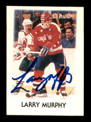 Larry Murphy Autographed 1987-88 O-Pee-Chee Minis Card #31 Washington Capitals SKU #251687