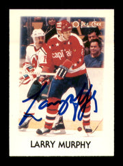 Larry Murphy Autographed 1987-88 O-Pee-Chee Minis Card #31 Washington Capitals SKU #251689