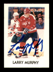 Larry Murphy Autographed 1987-88 O-Pee-Chee Minis Card #31 Washington Capitals SKU #251690