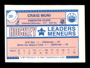 Craig Muni Autographed 1987-88 O-Pee-Chee Minis Rookie Card #30 Edmonton Oilers SKU #251693