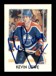 Kevin Lowe Autographed 1987-88 O-Pee-Chee Minis Card #25 Edmonton Oilers SKU #251711