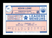 Kevin Lowe Autographed 1987-88 O-Pee-Chee Minis Card #25 Edmonton Oilers SKU #251711