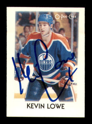 Kevin Lowe Autographed 1987-88 O-Pee-Chee Minis Card #25 Edmonton Oilers SKU #251712