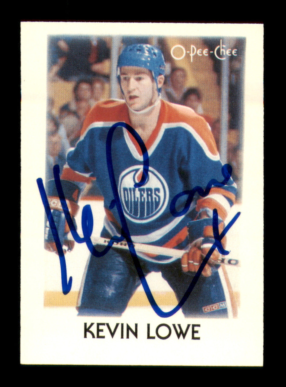 Kevin Lowe Autographed 1987-88 O-Pee-Chee Minis Card #25 Edmonton Oilers SKU #251712