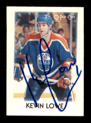 Kevin Lowe Autographed 1987-88 O-Pee-Chee Minis Card #25 Edmonton Oilers SKU #251714