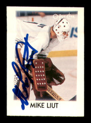 Mike Liut Autographed 1987-88 O-Pee-Chee Minis Card #24 Hartford Whalers SKU #251716