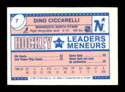 Dino Ciccarelli Autographed 1987-88 O-Pee-Chee Minis Card #7 Minnesota North Stars SKU #251737