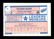 Shawn Burr Autographed 1987-88 O-Pee-Chee Minis Card #5 Detroit Red Wings SKU #251740