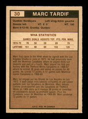 Marc Tardif Autographed 1975-76 O-Pee-Chee WHA Card #30 Quebec Nordiques SKU #251767