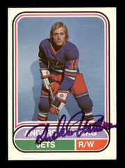 Anders Hedberg Autographed 1975-76 O-Pee-Chee WHA Card #40 Winnipeg Jets SKU #251773