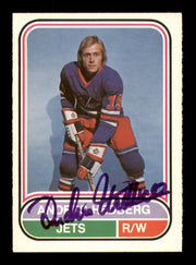 Anders Hedberg Autographed 1975-76 O-Pee-Chee WHA Card #40 Winnipeg Jets SKU #251774