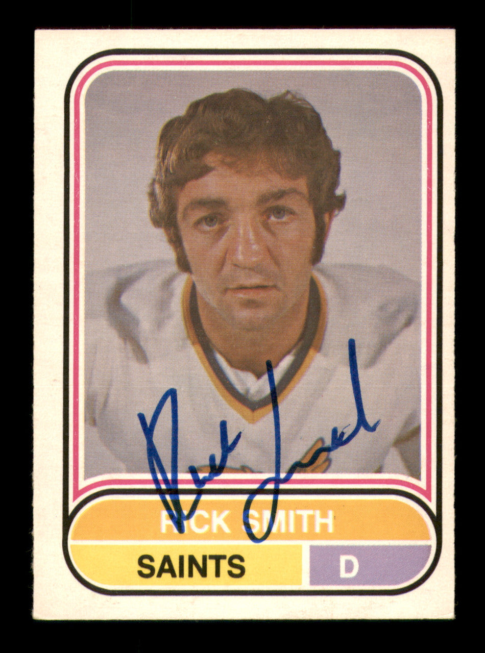 Rick Smith Autographed 1975-76 O-Pee-Chee WHA Card #41 Minnesota Fighting Saints SKU #251778