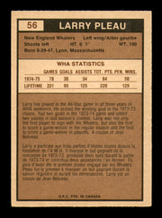 Larry Pleau Autographed 1975-76 O-Pee-Chee WHA Card #56 New England Whalers SKU #251783