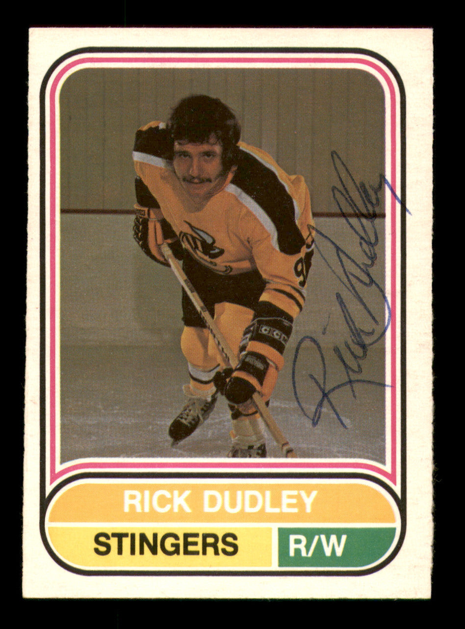 Rick Dudley Autographed 1975-76 O-Pee-Chee WHA Card #58 Cincinnati Stingers SKU #251789