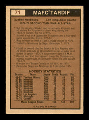 Marc Tardif Autographed 1975-76 O-Pee-Chee WHA Card #71 Quebec Nordiques SKU #251802