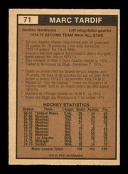 Marc Tardif Autographed 1975-76 O-Pee-Chee WHA Card #71 Quebec Nordiques SKU #251803