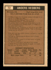 Anders Hedberg Autographed 1975-76 O-Pee-Chee WHA Card #72 Winnipeg Jets SKU #251813