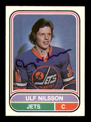Ulf Nilsson Autographed 1975-76 O-Pee-Chee WHA Card #83 Winnipeg Jets SKU #251822
