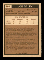 Joe Daley Autographed 1975-76 O-Pee-Chee WHA Card #101 Winnipeg Jets SKU #251839