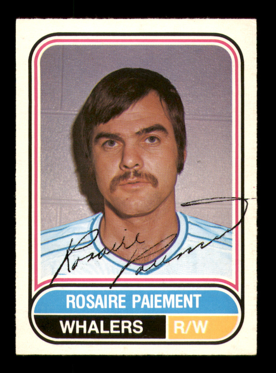Rosaire Paiement Autographed 1975-76 O-Pee-Chee WHA Card #106 Hartford Whalers SKU #251849