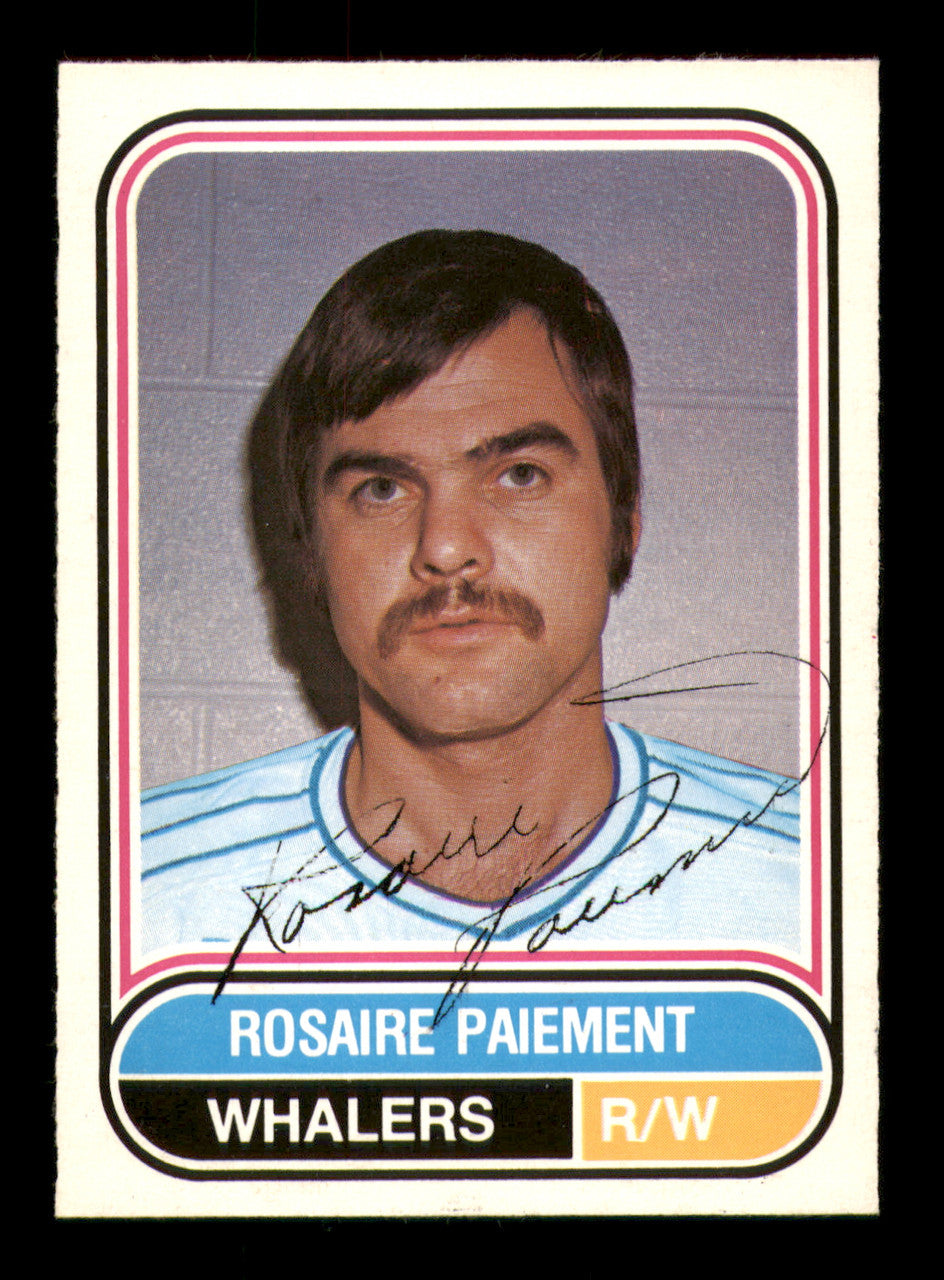 Rosaire Paiement Autographed 1975-76 O-Pee-Chee WHA Card #106 Hartford Whalers SKU #251851