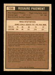 Rosaire Paiement Autographed 1975-76 O-Pee-Chee WHA Card #106 Hartford Whalers SKU #251851