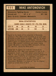 Mike Antonovich Autographed 1975-76 O-Pee-Chee WHA Card #111 Minnesota Fighting Saints SKU #251859