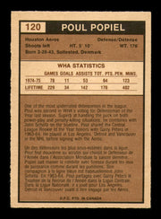 Poul Popiel Autographed 1975-76 O-Pee-Chee WHA Card #120 Houston Aeros SKU #251866